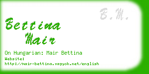 bettina mair business card